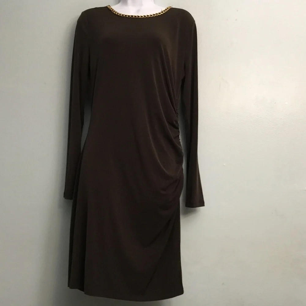 Michael Kors Long Sleeve Sheath Dress